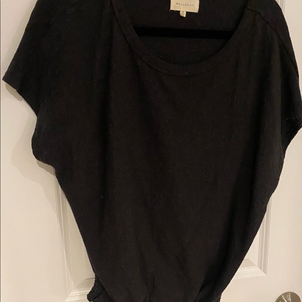 Black shirt sleeve too